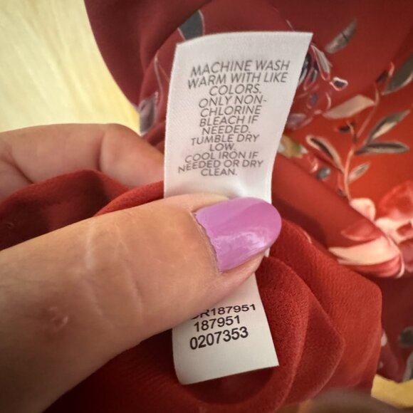 NWOT J JILL RUST MIDI DRESS SIZE LARGE - Picture 6 of 8